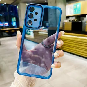 For Samsung Galaxy A52 4G/5G/A52S phone cases, lens film phone cases, durable soft rubber protective cases, fashionable phone accessories, smooth color semi transparent phone cases, frosted anti slip sides, multiple colors to choose from