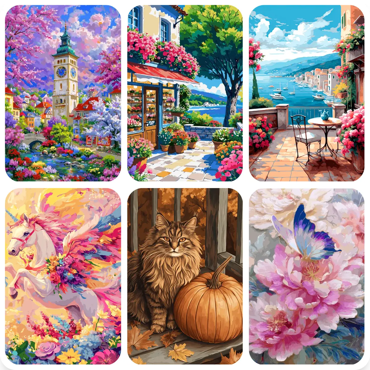 DIY Paint By Numbers Kit, 16x20 In Acrylic Painting Set for Adults, Framed & Unframed Options, Easy Home Wall Décor, Painting Print Supplies for All Ages, Painting Print Painting By Numbers