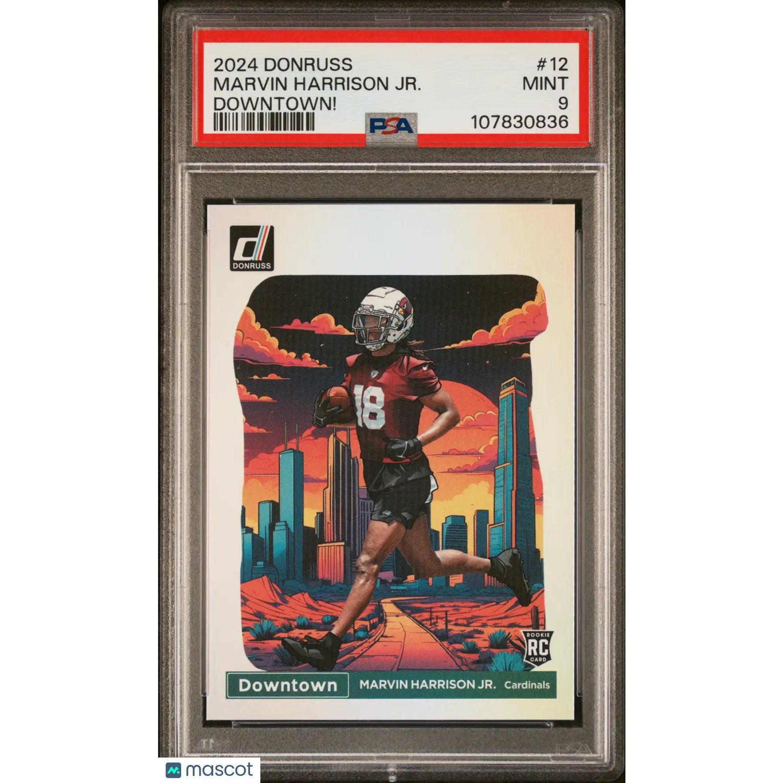 2024 Panini Donruss Downtown! Marvin Harrison JR. #12 PSA 9
