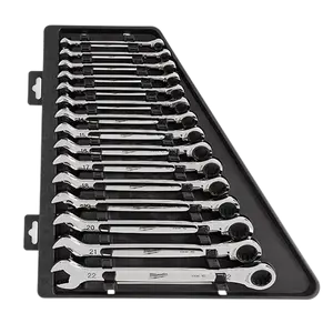 Milwaukee 48-22-9516 15pc Ratcheting Combination Wrench Set - Metric