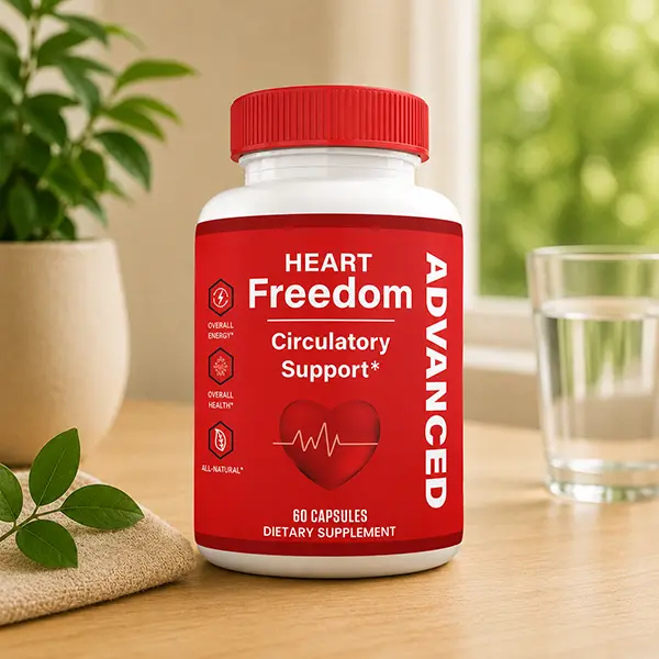Heart Freedom Capsules, Heart & Circulation Support Supplement, Supports Healthy Blood Flow, Cardiovascular Function & Overall Heart Wellness, 1 Bottle