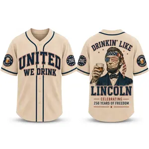 United We Drink, 4th Of July, Garment-Dye Unisex Tee, Baseball Jersey