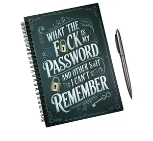 Minimalist Password Book, Secure Website & Address Log, Quick-Access Personal Organiser for Home Office Use, Compatible with Pens, Electric Erasers, Money Savings Tools