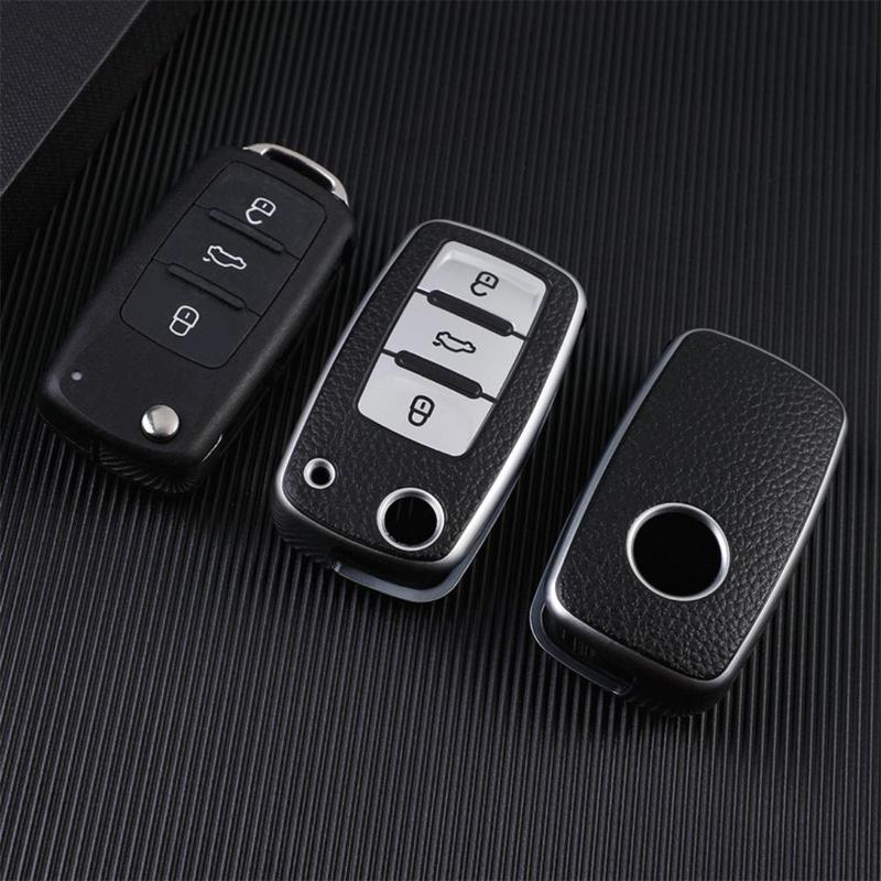 Car Key Case, Smart Car Key Protector, Car Key Accessory, Key Cases for Volkswagen VW Magotan Golf 4 3 5 6 MK6 Passat Touran Bora Tiguan Jetta Lavida Skoda Octavia