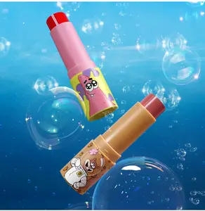 SpongeBob "Blushing Buddies" Lip Color - Pink and Beige with Cartoon Character Design