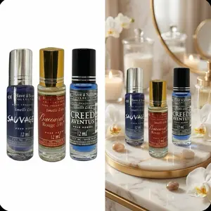 Perfume oil collection, smells like Baccarat Rouge 540, Sauvage and Creed Aventus, 12 ml each Alcohol free