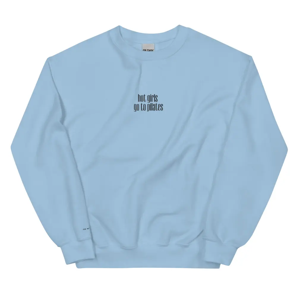 Hot Girls Go to Pilates Sweatshirt – Cozy Pilatescore Crewneck for Reformer Lovers