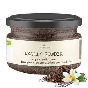 Vanilla Powder - Pure Ground Madagascar Vanilla Beans - Gourmet Flavoring for Baking, Cooking, Coffee & Ice Cream Making - Rich in Flavor, Aroma - Essential Pantry, Kitchen Spices - 1 Oz.