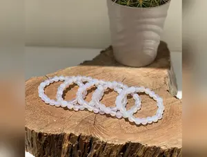 Lavender Chalcedony Crystal Bracelets | Wholesale Jewelry | 8 mm