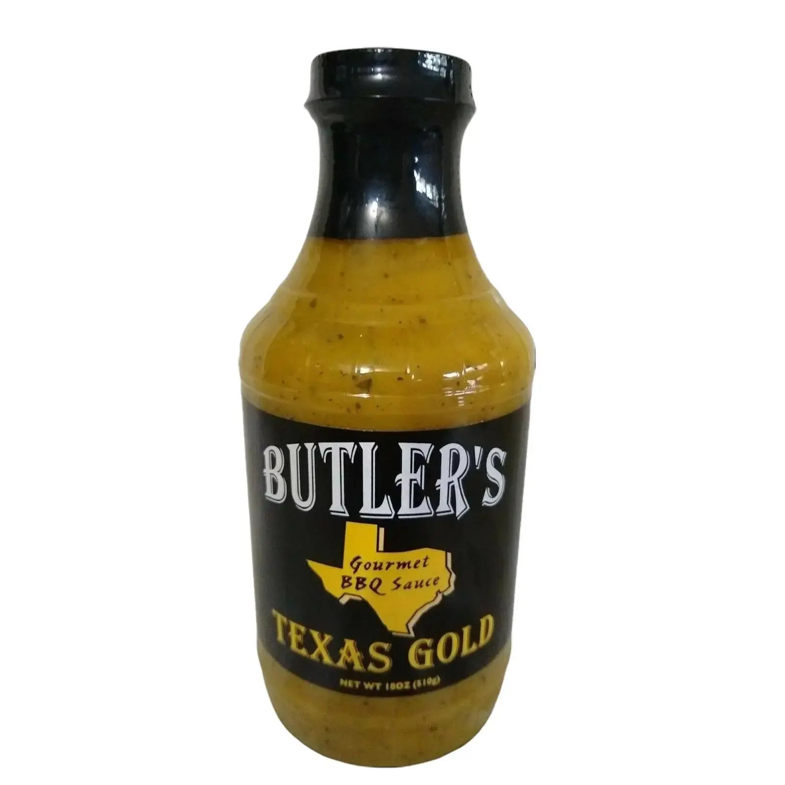 Butler's Texas Gold Gourmet BBQ Sauce 18 Oz Glass Bottle