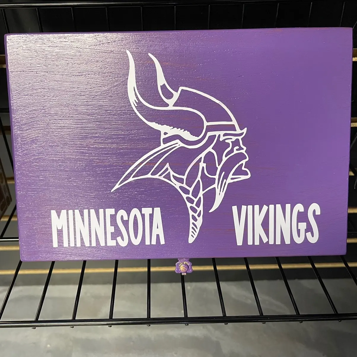 Vikings Wooden Box , Minnesota Vikings Wooden Box, Trinket Box