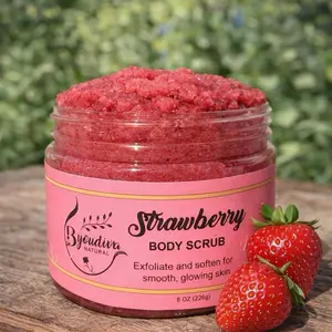 Diva Rose & Strawberry bloom Body Scrub – cleanse, polish Glow Naturally