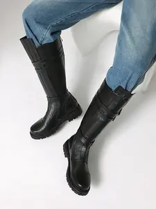 Mens Tall PU Leather Renaissance Vintage Pirate Boots Medieval Cosplay Halloween Viking Riding Shoes Round Toe Slip-on All Seasons