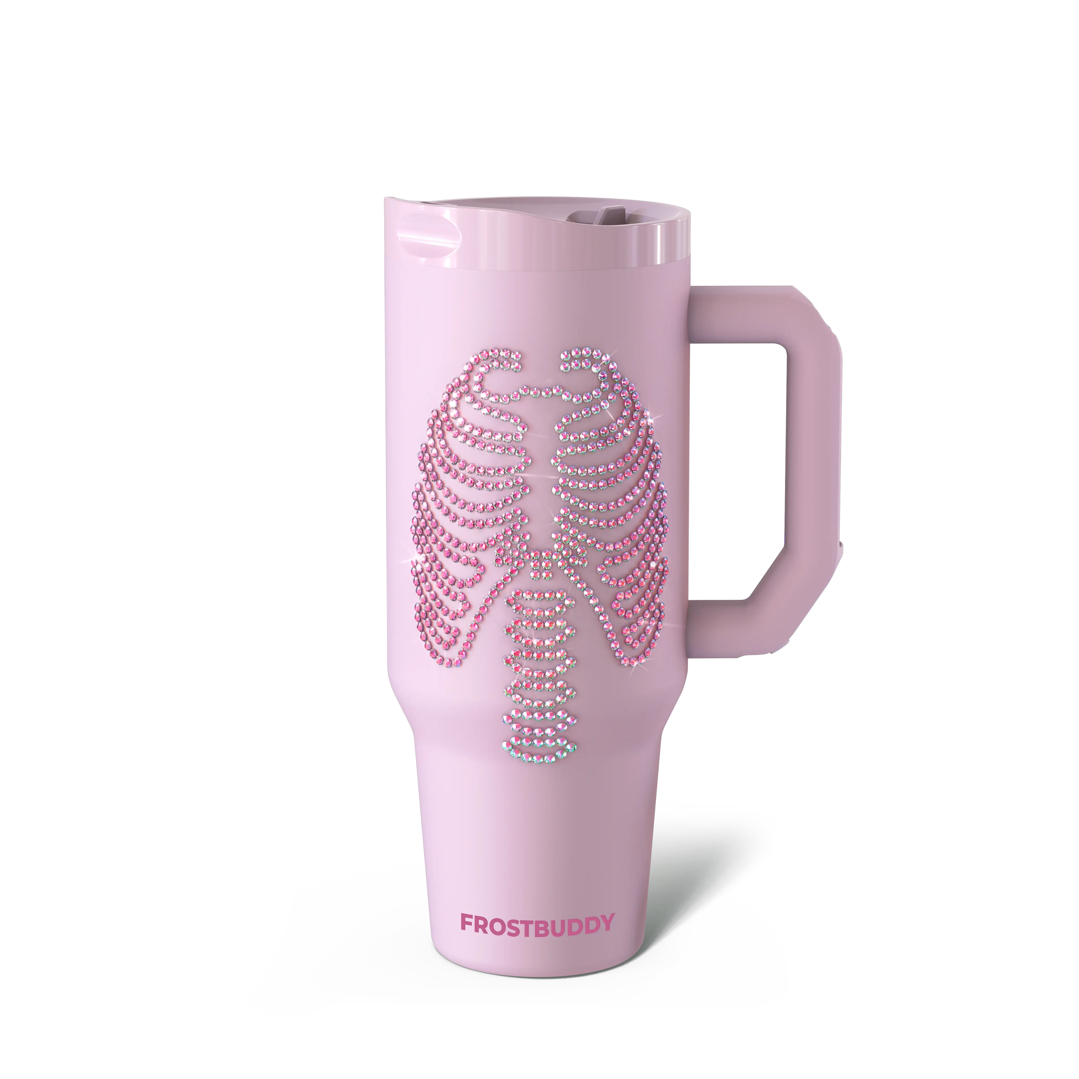 Thicc Buddy 40oz | Pink Skeleton