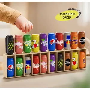 Matching Colors Parent-Child Interactive Drink Bottle Toy (1 Set of 20 Bottles), Parent-Child Interaction Color Recognition, Two-Player Memory Matching Game, Educational Desktop Game, Creative Color Recognition Toy, Party Game Prop, Family Fun Game