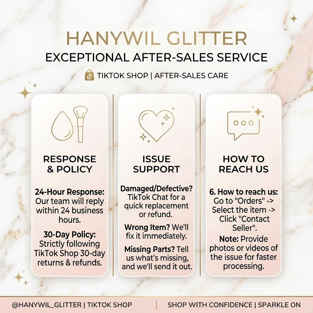 HANYWIL Glitter Official: Serving You 24 Hours a Day, Around the Clock.