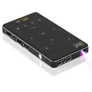 Mini Projector,Portable DLP Projector with 5G WiFi and Bluetooth,Andriod OS 9.0,Pocket Projector Support 1080P & HDMI,Pico Projector Compatible with iPhone, Android. Suitable for Outdoor&Home.