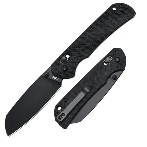 CJRB Lyrid Single-Edged Folded Knife - AR-RPM9 Steel Blade, G10 Handle, Pocket-Sized Survival Tool for Outdoor Gear and Equipment Sets, Single-Edged Folded Knives