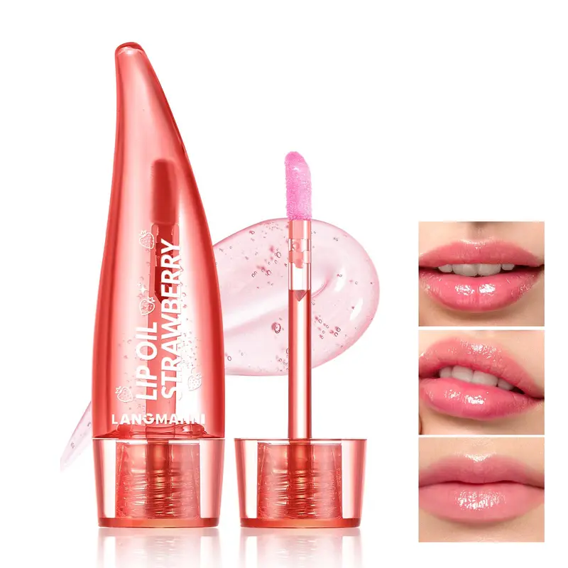 Long Lasting Color Changing Lip Oil, Aloe Vera Plump Juicy Moisturizing High Gloss Lip Gloss, Glossy Lipstick, Glittery Lip Gloss, Plumping Lip Oil Moisturizer, Moisturizing Lipgloss, Lip Volumizer, Lip Product for Girls & Women
