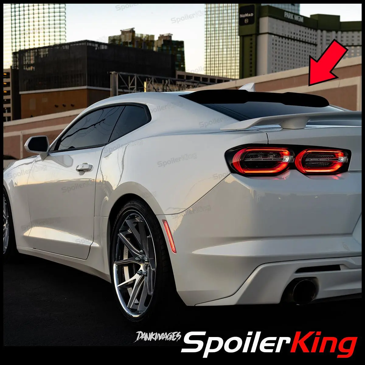 Chevy Camaro 2010-2024 Rear Window Roof Spoiler XL w/ Center Cut (380RC)