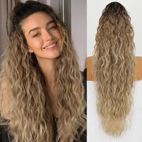 Ombre Brown Mix Blonde Claw clip Ponytail