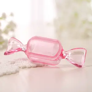 10 Pcs Candy-Shaped Mini Storage Boxes – Multifunctional Storage Bin, Clear plastic containers for earrings, jewelry and small accessories. Cute and compact organizers for travel and daily use, perfect for sorting tiny items and craft supplies.