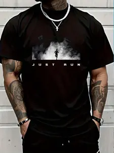 100% Cotton Running Apparel Runner Running T-Shirt Women's Men's Graphic Tee Crew Neck summer vacation Tops