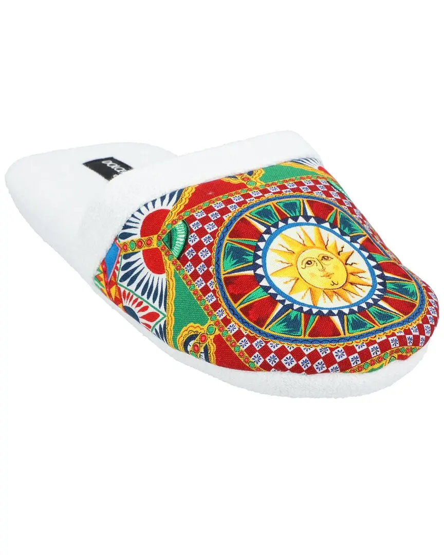 Dolce & Gabbana Cotton Terry Slippers