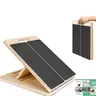 Portable Durable Wooden Slant Board - Customizable Adjustable Incline Home Gym Equipment, Pilates Exercise Board for Calf Stretching, Heel/Foot Targeting Physical Therapy Support (Knee, Ankle) with Easy Carry & Store