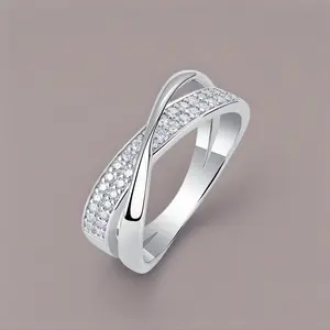 Elegant Rhinestone Decorated Copper RingFashion Delicate Accessories for Women Girls Trendy All-match Exquisite Jewelry for Birthday Rings Promise Ring for gf Christmas Gift Ideas mariah oval cut ring,summerwins