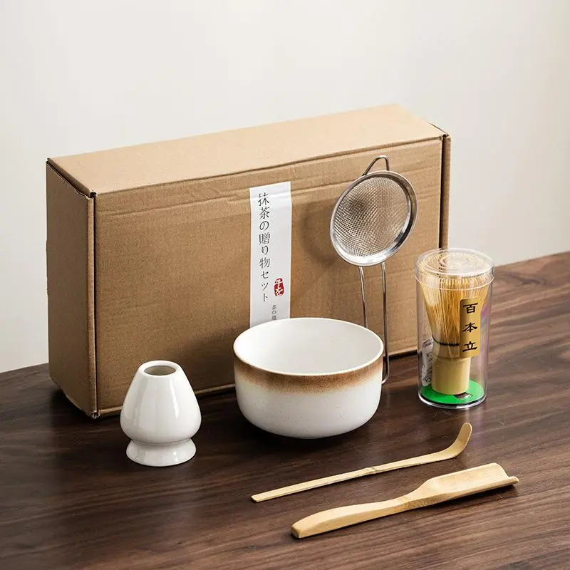 A New Style Of Tea Whisk Matcha Brush Baibenli Six Piece Set, Set Of Tools for Making Tea in The Song Dynasty