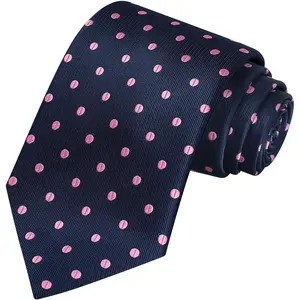Mens Necktie Polka Dot Ties For Men Classic Dressing Tie + Gift Box
