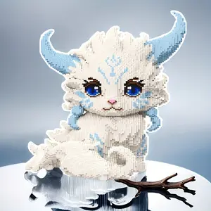 9800pcs Fox 3D Puzzle Building Block Creative Decoration Gift for Birthday Halloween Valentine Christmas New Year Party Decorations