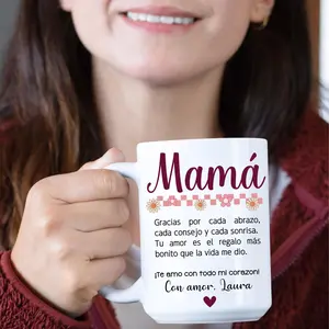 Spanish Mother's Day Mug: Latina Mom Gift, Taza para Mamá, Latina Mother's Day Gift for Moms, Cute for Women