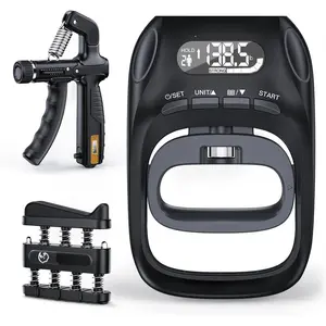 Grip Strength Tester Set with Hand Strengthening Tools – Track Progress, Build Strength & Support Hand Recovery (3-in-1 Kit)