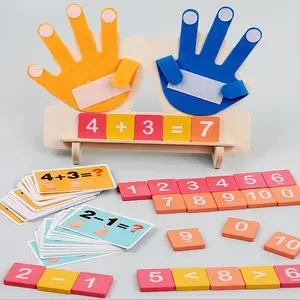 Early Education Counting Math Toy for Kids, Interactive Hand Counting Tool, Educational Learning Aid, Math Learning Tools, Table Math Games, Fun and Engaging Game