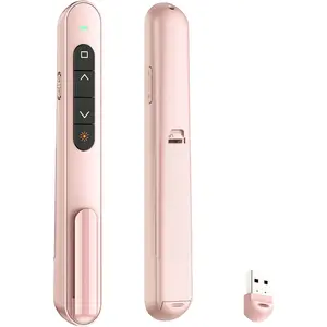 Presentation Clicker for PowerPoint, RF 2.4GHz USB  Presenter Remote with Volume Control, PowerPoint Clicker Slide Advancer for , Windows, Laptop, Keynote