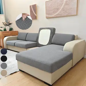 Triangular L-Shaped Sofa Cushion Cover, Elastic Sofa Slipcover, Floral Fabric, Pet-Friendly, Non-Slip Design, Couch Protector, All-Season Use, Home Decor