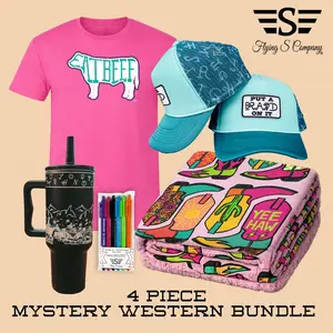 Western Cozy Bundle – Blanket, Tumbler, Tee or Cap + Accessory