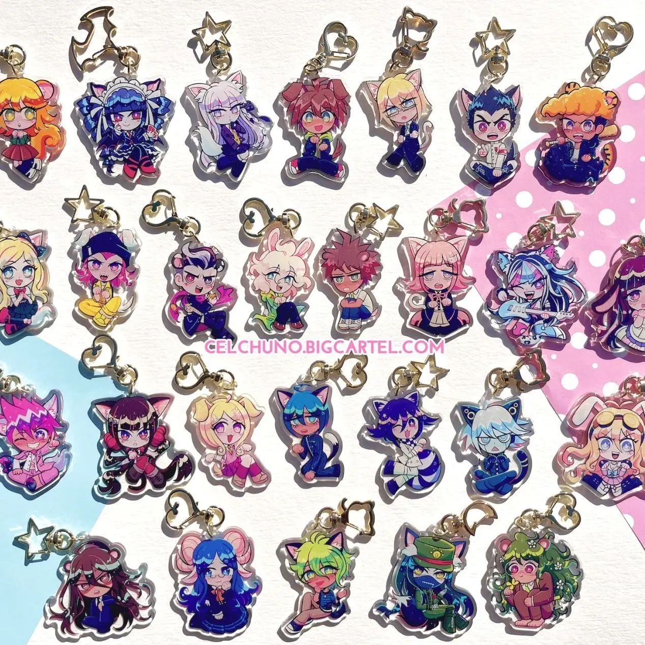 24 ops (not combo 24) DANGANRONPA Gift Acrylic Animal Keychains
