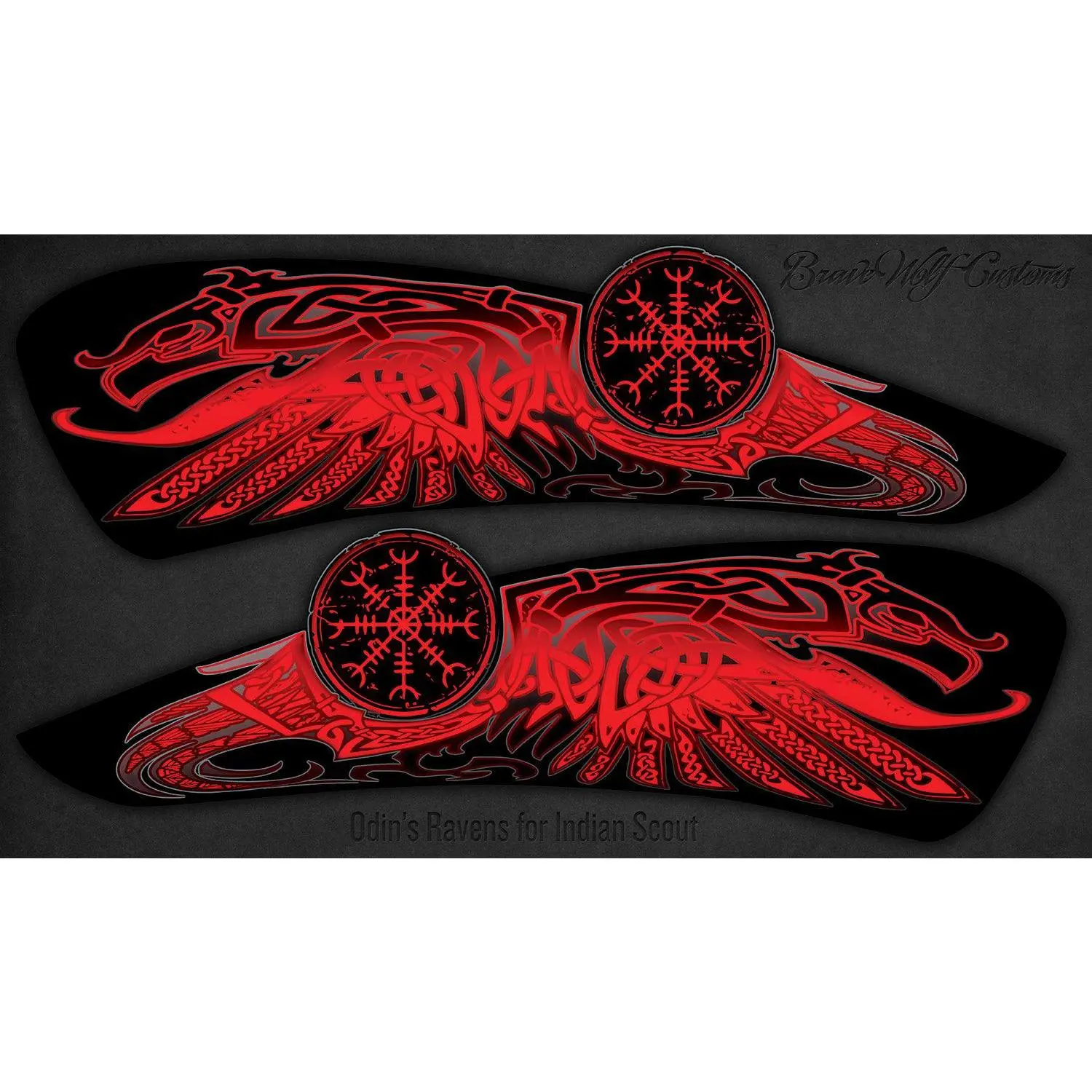 Odin's Ravens Tank Decals for Indian Scout