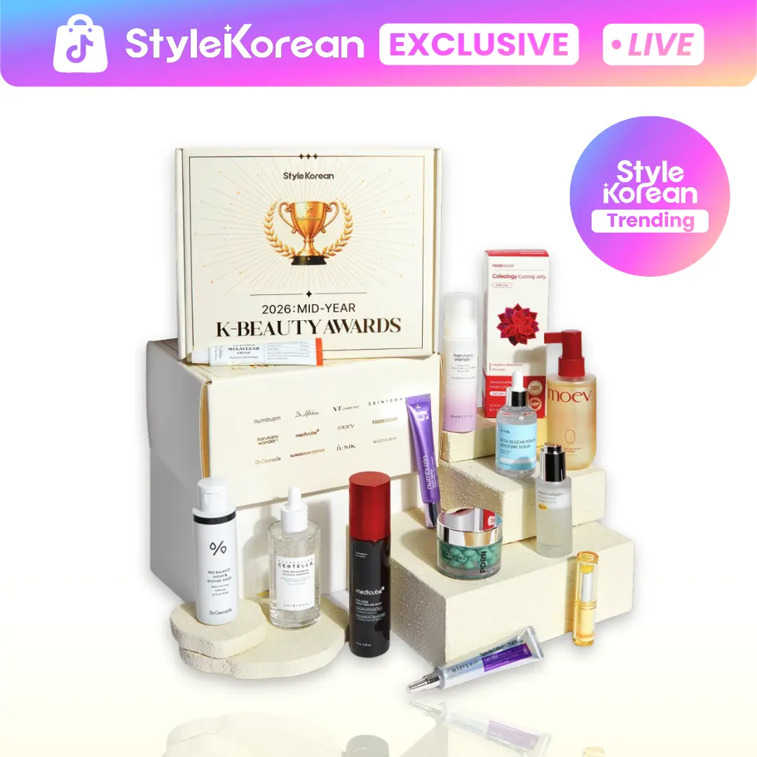 [Live Exclusive | StyleKorean] Mid Year Award Box | Curated award-winning K-beauty essentials for complete skincare routine | top-rated essentials across cleansing, hydration, and treatment.