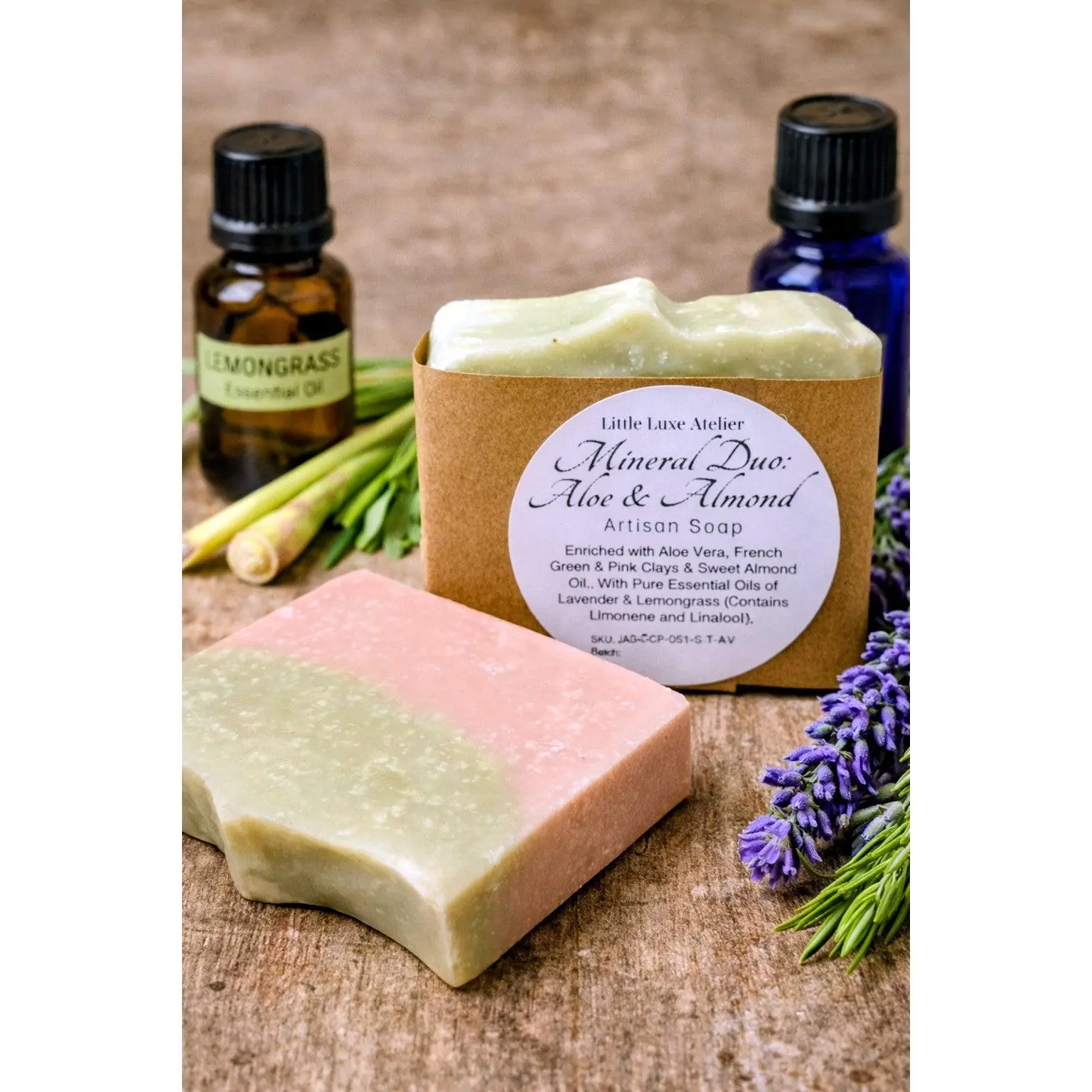Mineral Duo: Aloe & Almond Bar Soap *