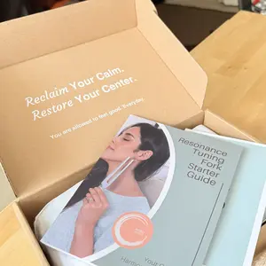 Resonance Sound Healing Tuning Fork Set – 128Hz, 136.1Hz, 256Hz, 384Hz with Activator – Sound Therapy for Stress Relief, Deep Relaxation & Chakra Balancing