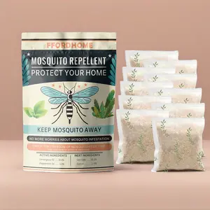 Mosquito Repellent – Natural Ingredients, Mosquito-Repelling Product, Life Without Mosquito Troubles, Lemongrass & Peppermint Oil Repellent, Protect Your Home from Mosquitoes, Keep Your Kids Safe from Mosquito Bites. 1 Pouch Covers 120 sq