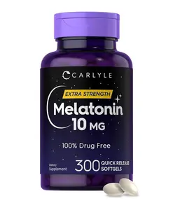 Carlyle Melatonin 10mg | 300 Softgels | Extra Strength Support for Adults | Non-GMO, Gluten Free Supplement