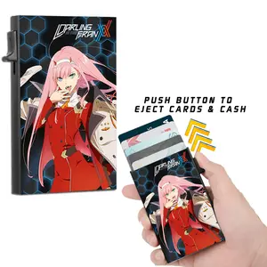Darling in the Franxx Zero Two Slim Wallet Card Holder with Cash Strap Officially Licensed Brand New