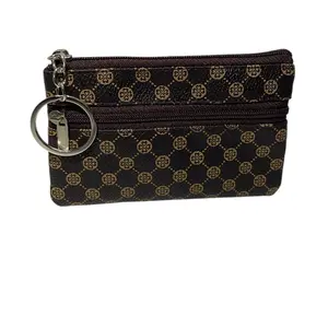 Small Wallet - Multifunctional Stylish Double-Layer Double-Zip Coin Purse Minimalist Key Pouch Versatile Creative Clutch Bag Unique Gift Bag