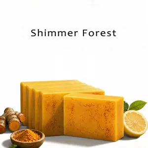 Turmeric & Kojic Acid Soap - Dark Spot Remover, Organic Moisturizing Lemon Body Wash for Flawless Skin (Bath & Body Care Product)
