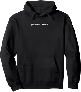 Gamer Fuel - Funny Minimalist Pixel Video Game Lover Pullover Hoodie - Antoniojo Shop 27B0DDLFK3BQ